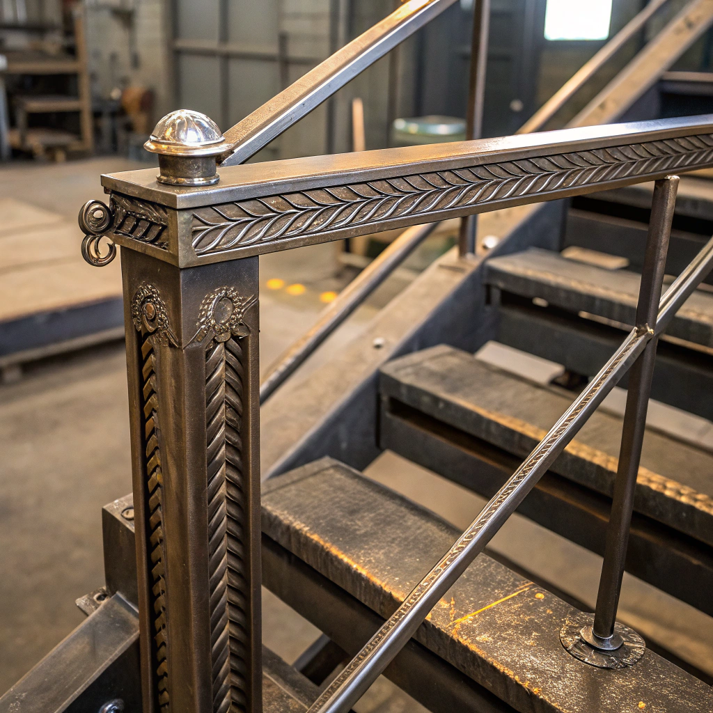 image close up of a welded steel structure or cus