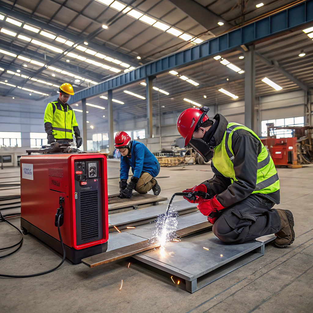 industrial workshop scene with a group of workers (1)